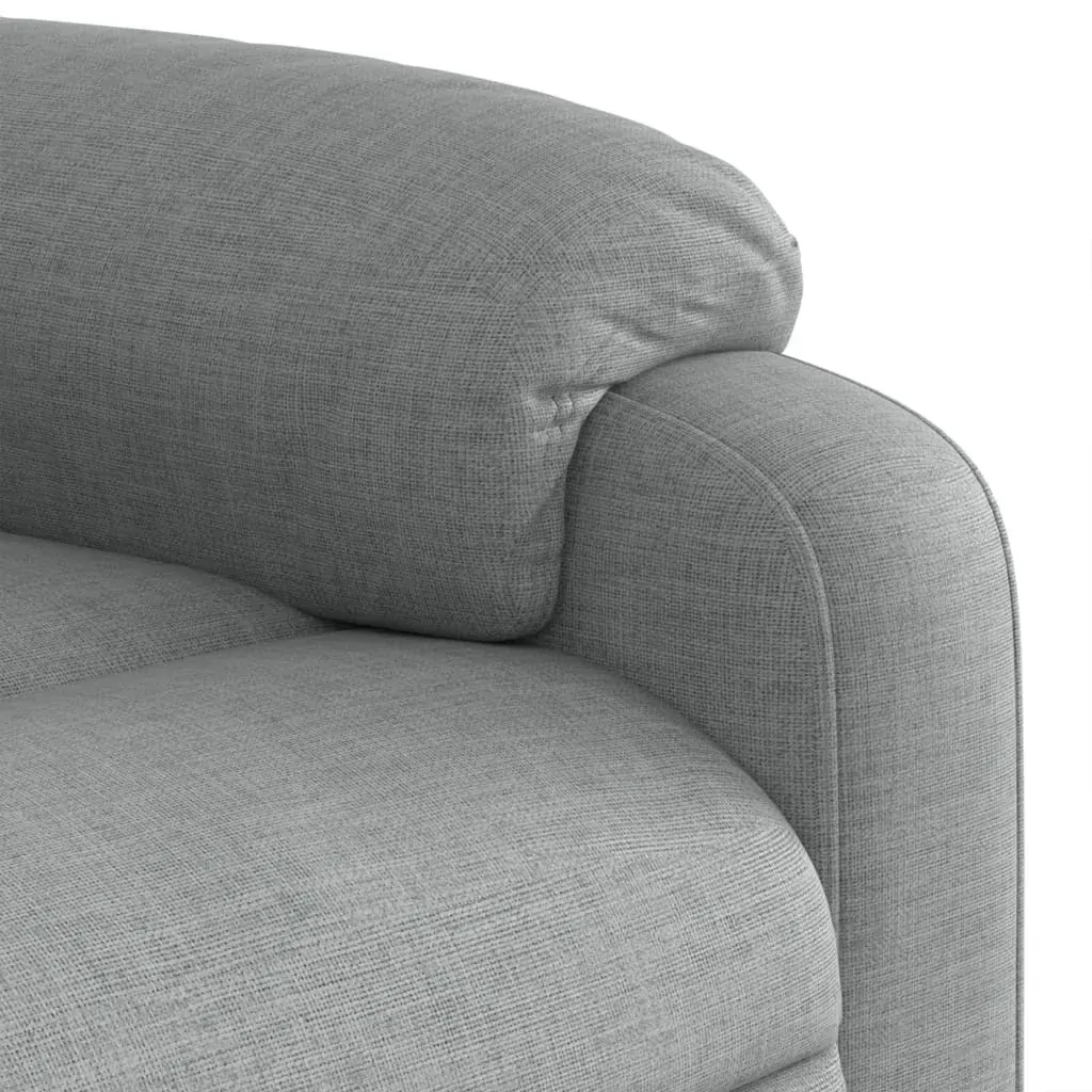 Electric Stand up Massage Recliner Chair Light Grey Fabric Price