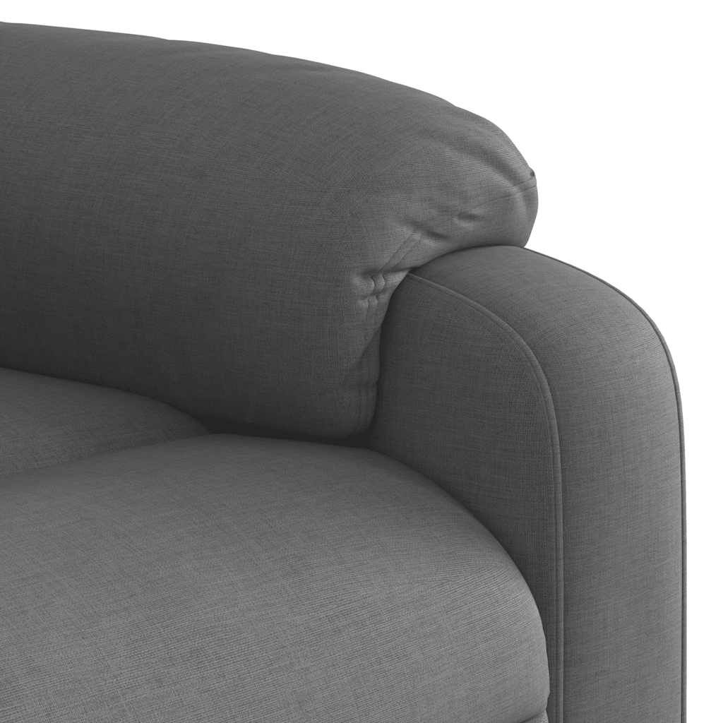 Stand up Massage Recliner Chair Dark Grey Fabric Price