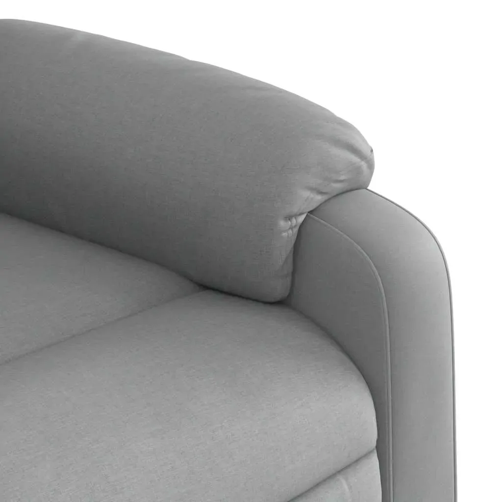Electric Massage Recliner Chair Light Grey Fabric Price
