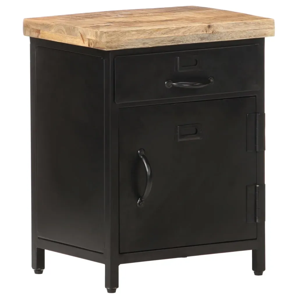 Bedside Cabinet 40x30x52 cm Rough Mango Wood Price