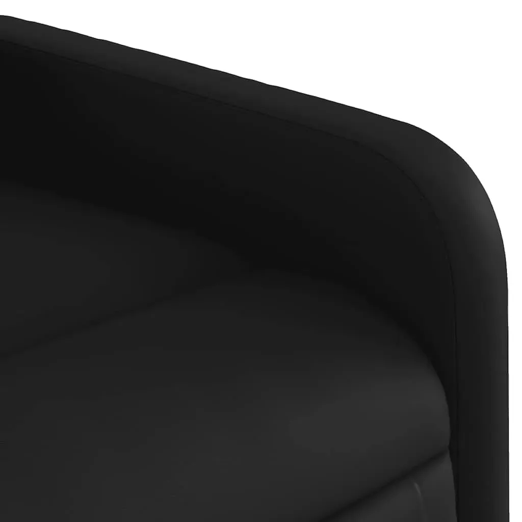 Stand up Massage Recliner Chair Black Faux Leather Price