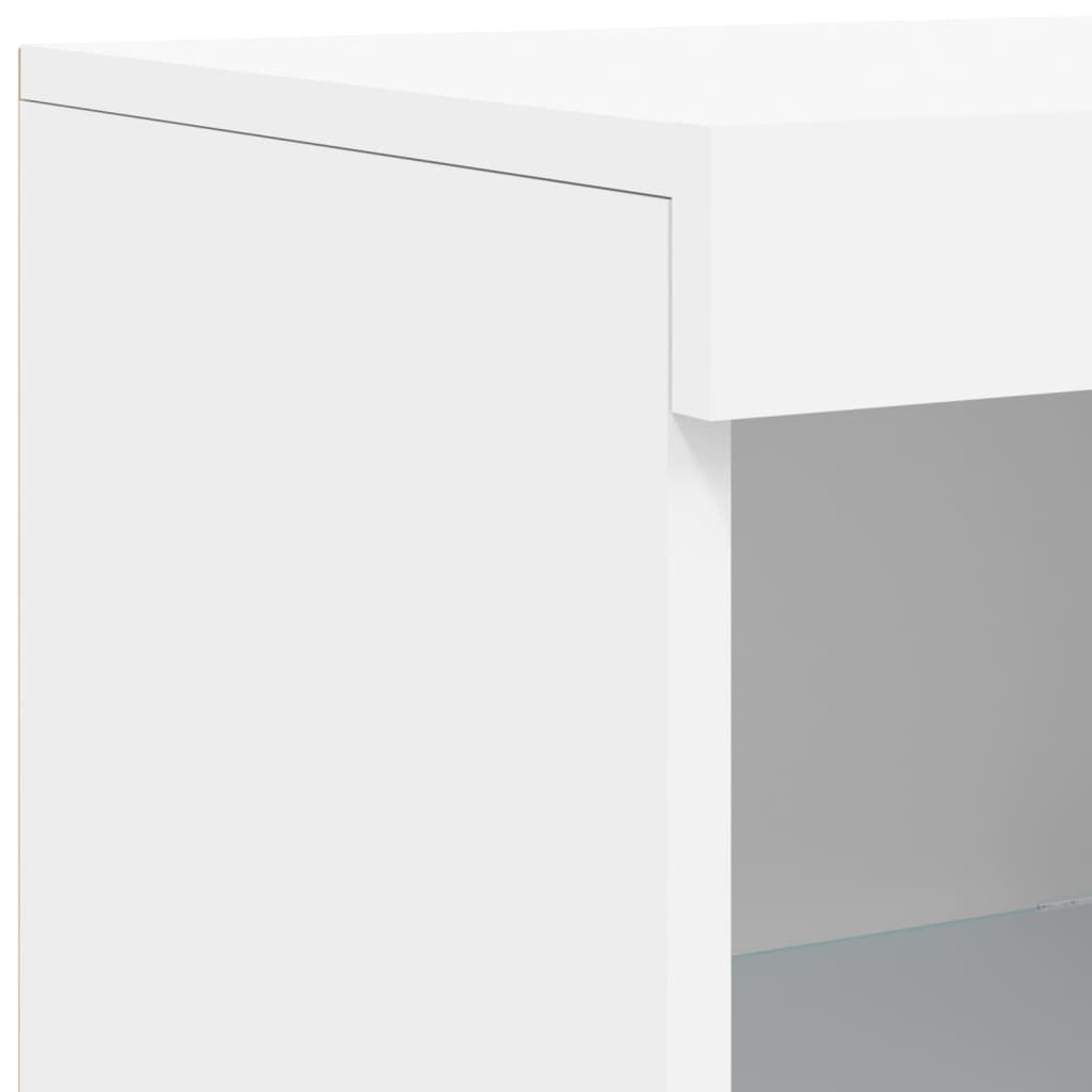 Sideboards with LED Lights 3 pcs White Engineered Wood Price
