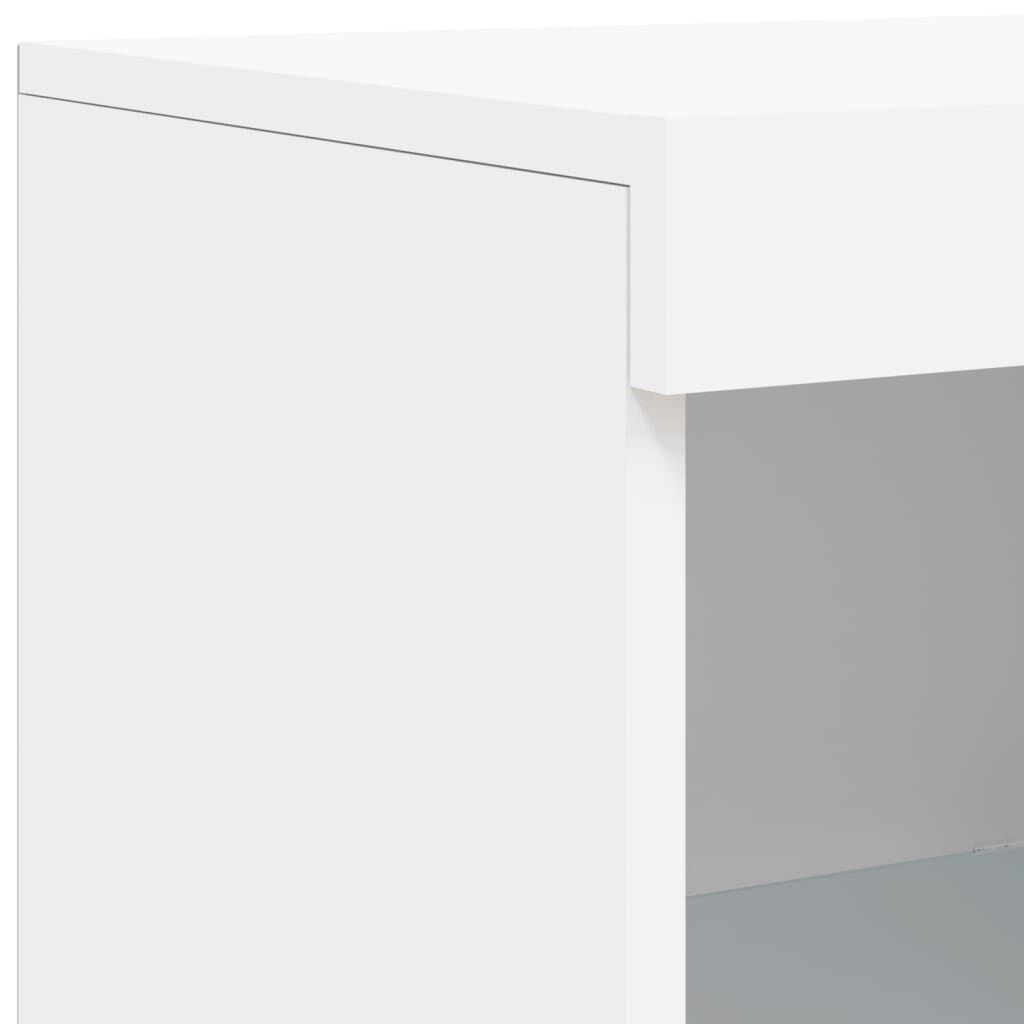 Sideboards with LED Lights 3 pcs White Engineered Wood Price