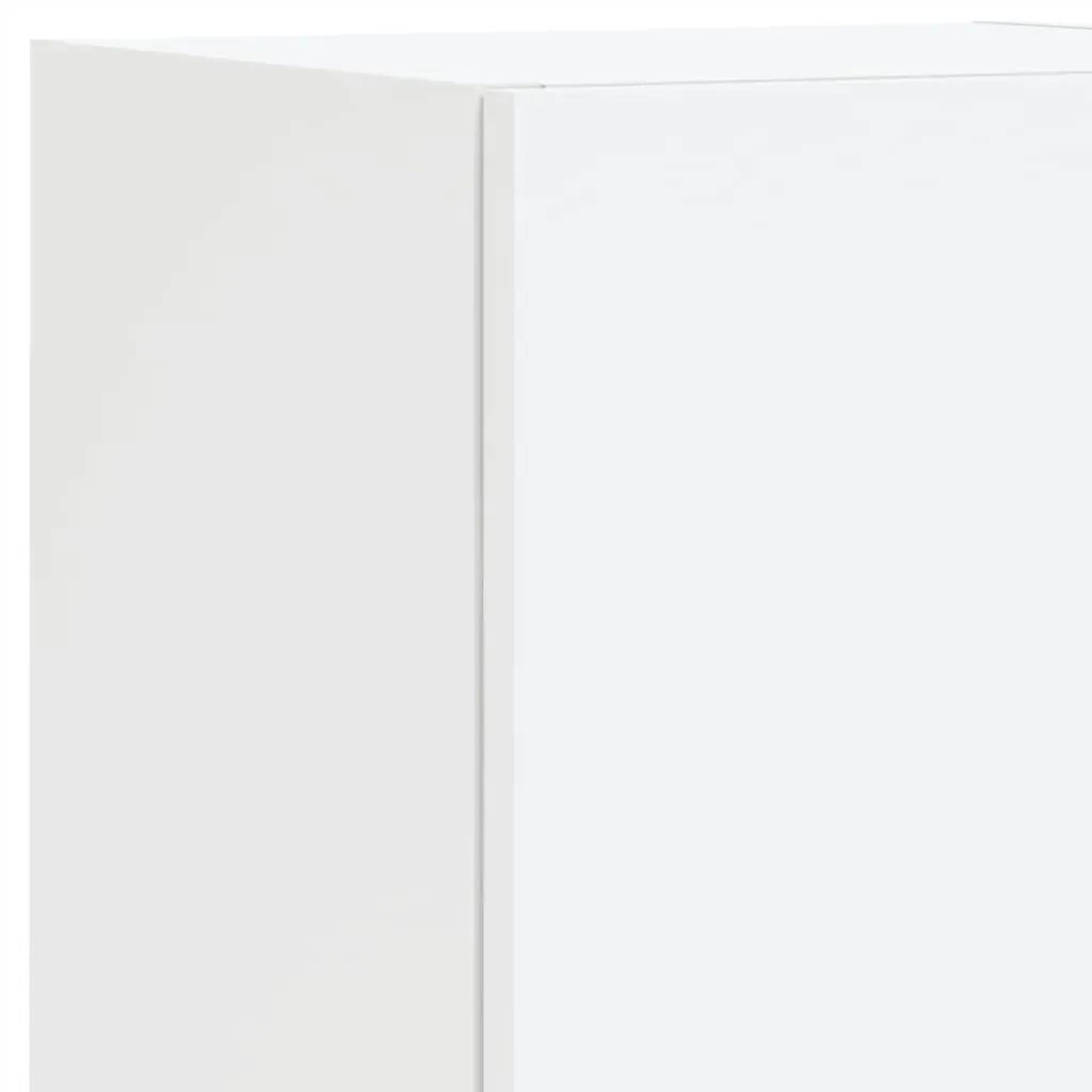 8 Piece TV Wall Cabinet Set with LED Lights White Price