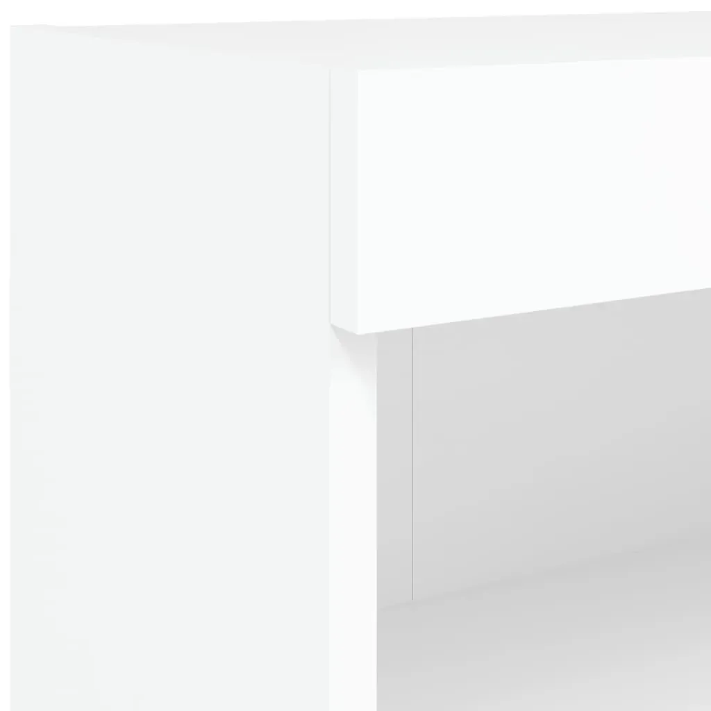 6 Piece TV Wall Cabinet Set with LED Lights White Price