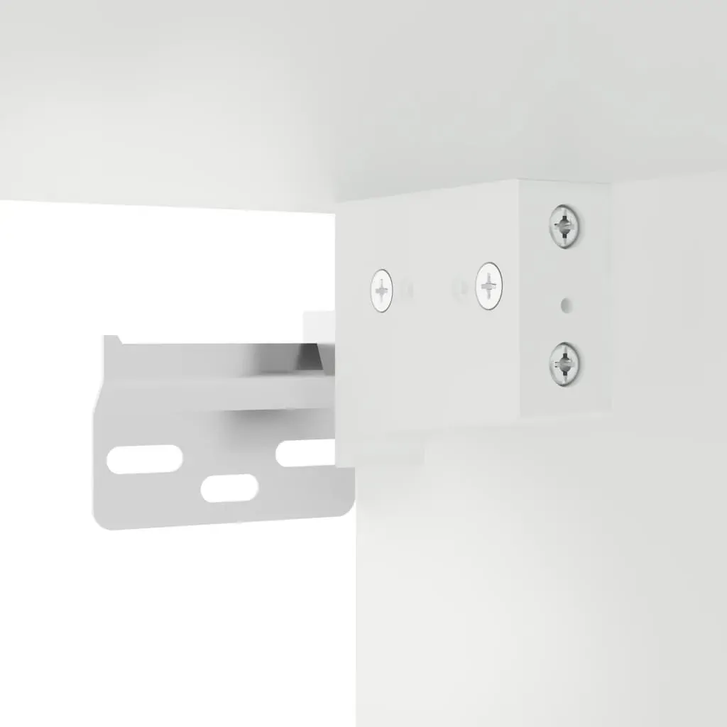 3 Piece TV Wall Cabinets with LED Lights White Price