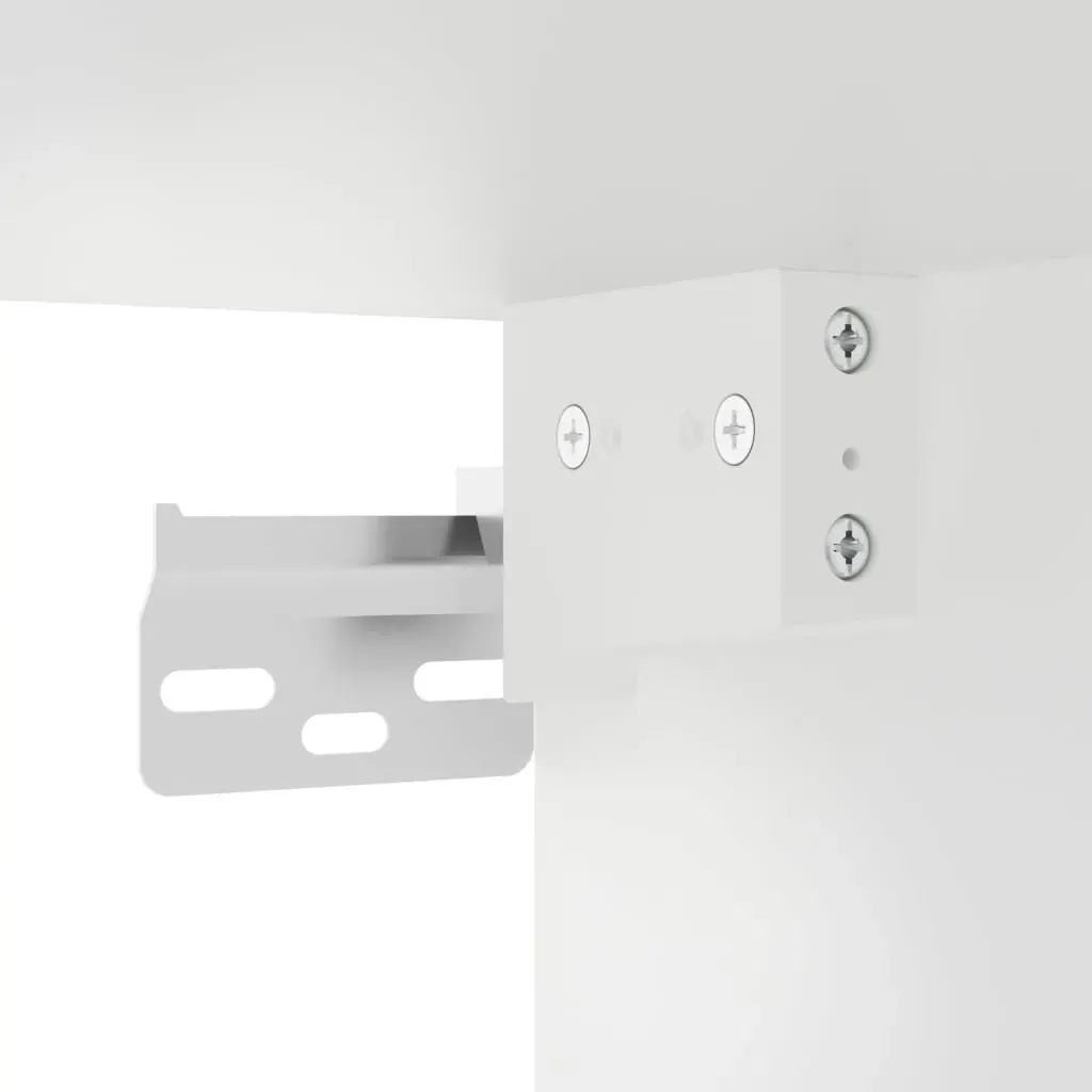 3 Piece TV Wall Cabinets with LED Lights White Price