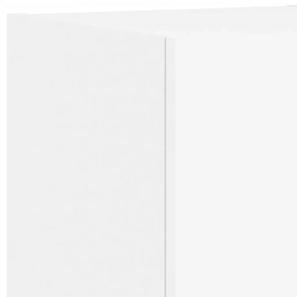 4 Piece TV Wall Cabinets with LED Lights White Price