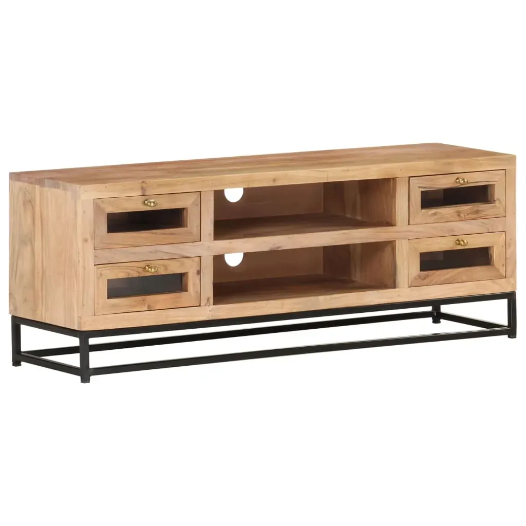 TV Cabinet 110x30x40 cm Solid Acacia Wood Price