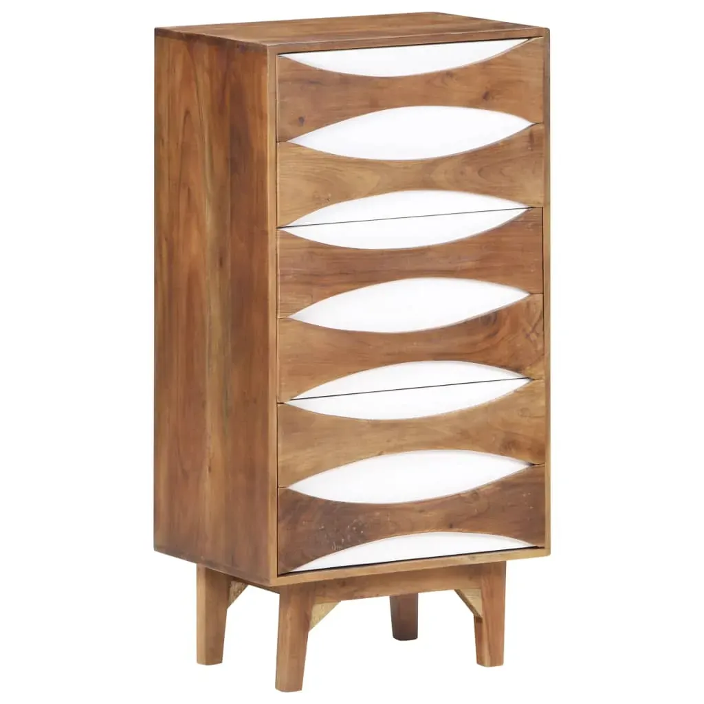 Chest of Drawers 43.5x35x90 cm Solid Acacia Wood Price