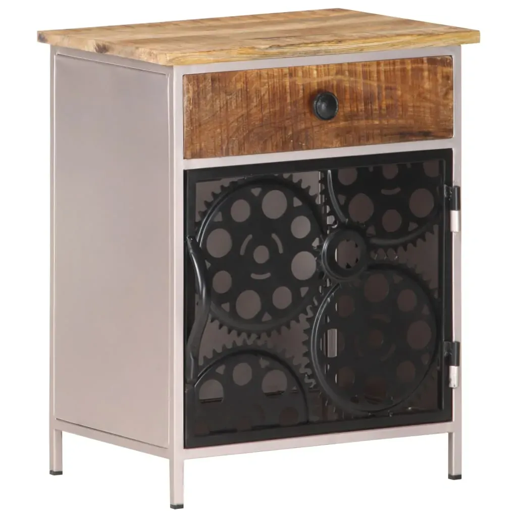 Bedside Cabinet 40x30x50 cm Rough Mango Wood Price