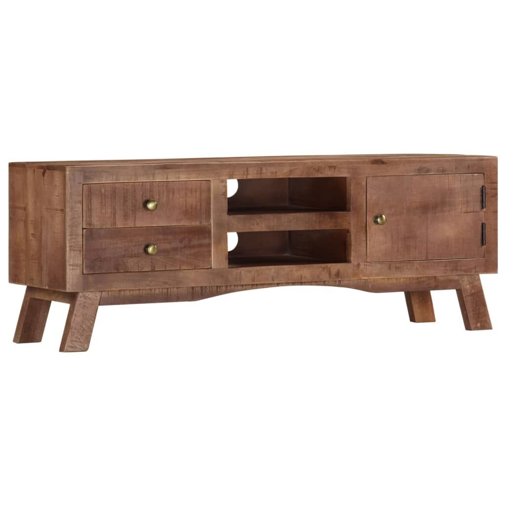 TV Cabinet 110x30x40 cm Rough Mango Wood Price