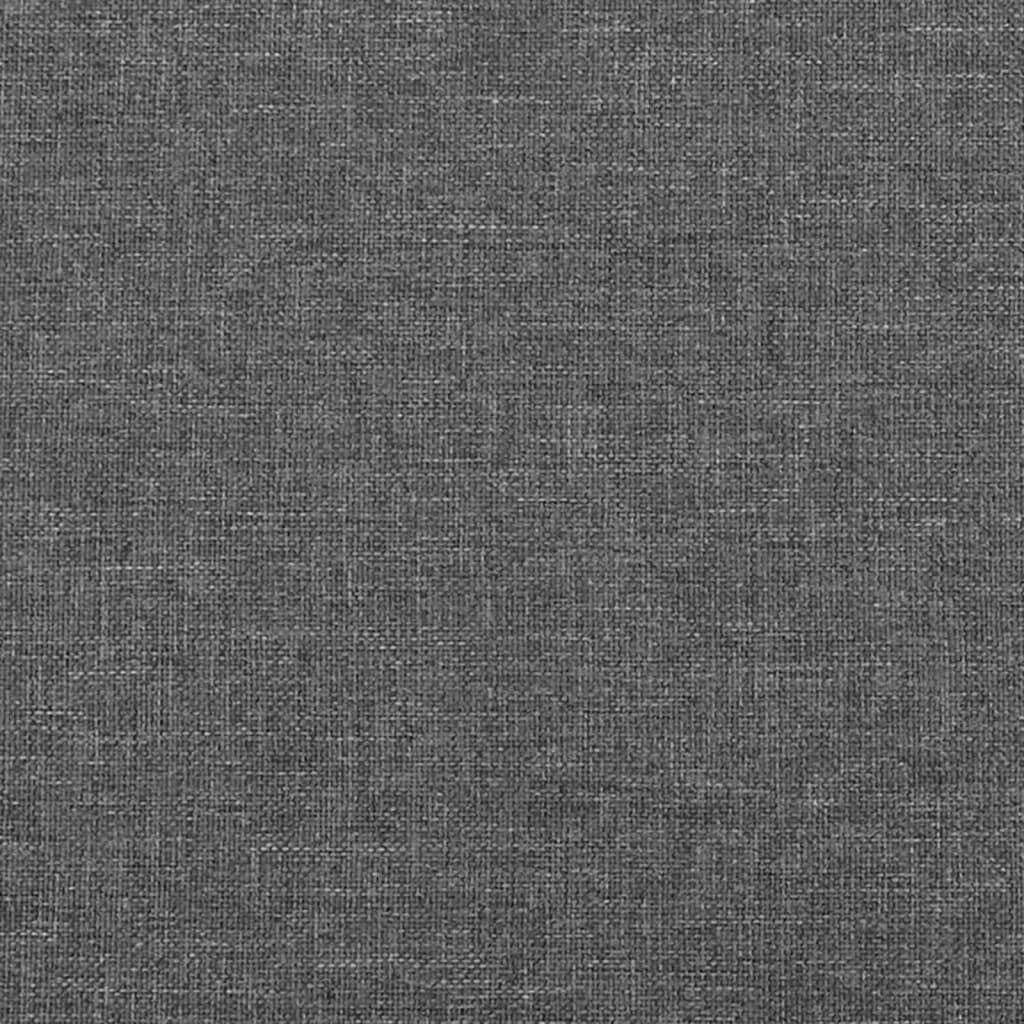Bed Frame without Mattress Dark Grey 152x203 cm Queen Fabric Price