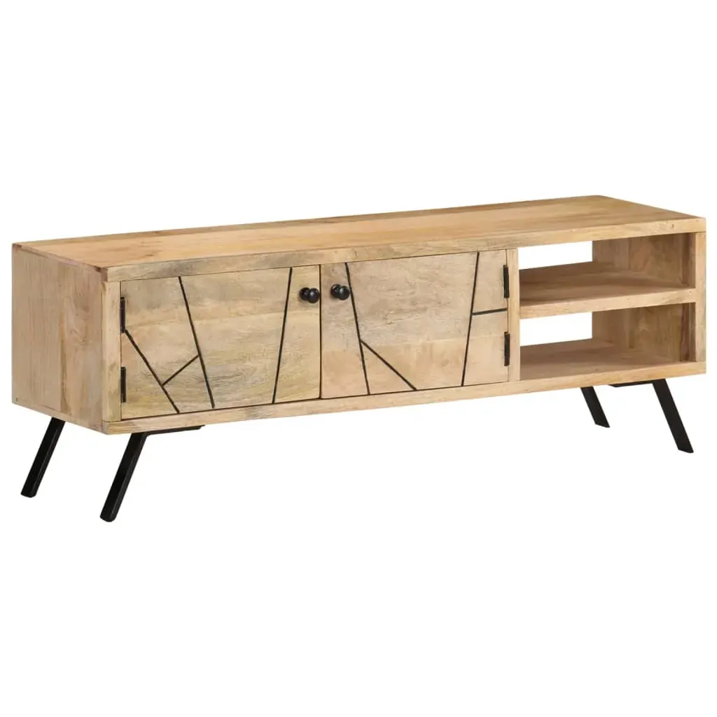 TV Cabinet 110x30x40 cm Solid Mango Wood Price
