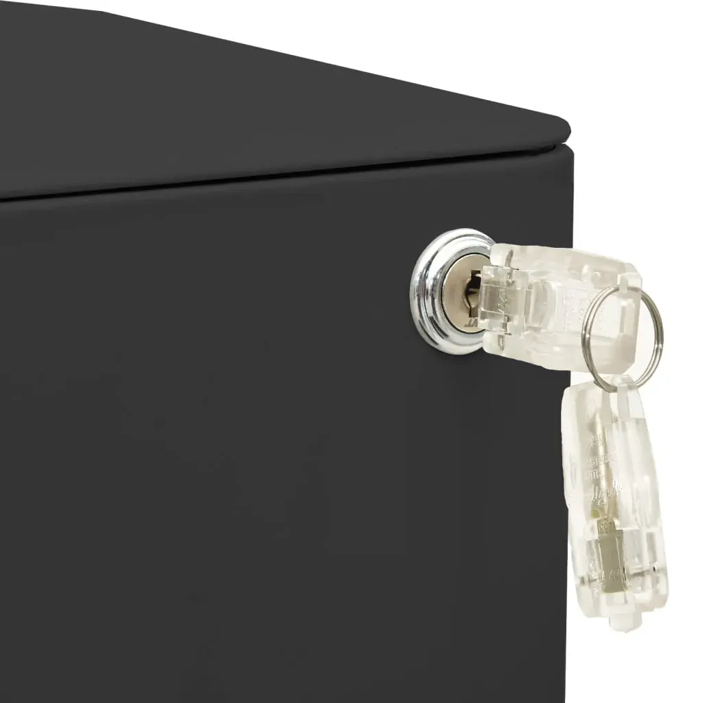 Mobile File Cabinet Anthracite 30x45x59 cm Steel Price