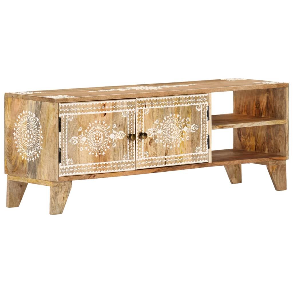 TV Cabinet 110x30x40 cm Solid Wood Mango Price