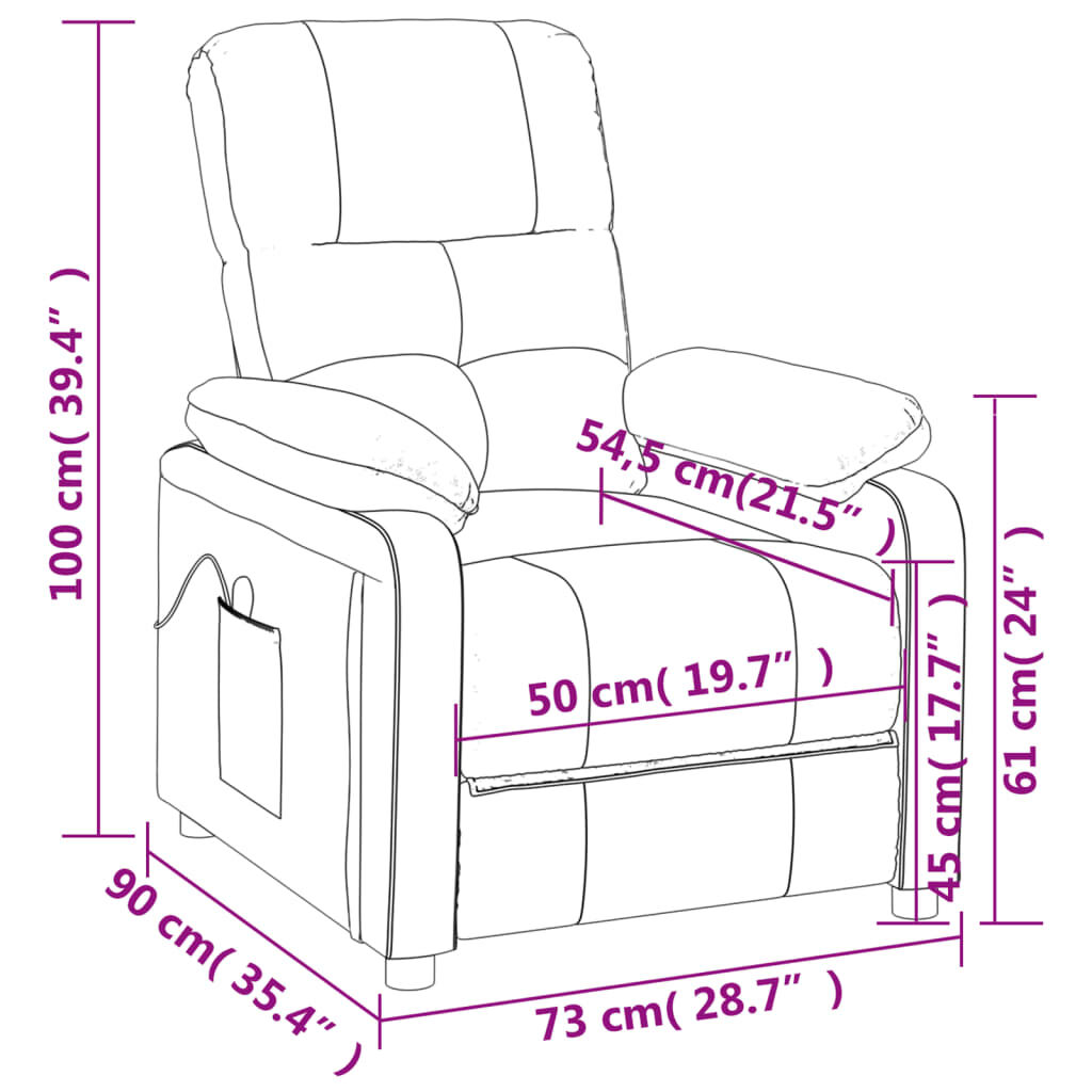 Massage Chair Wine Red Fabric Price