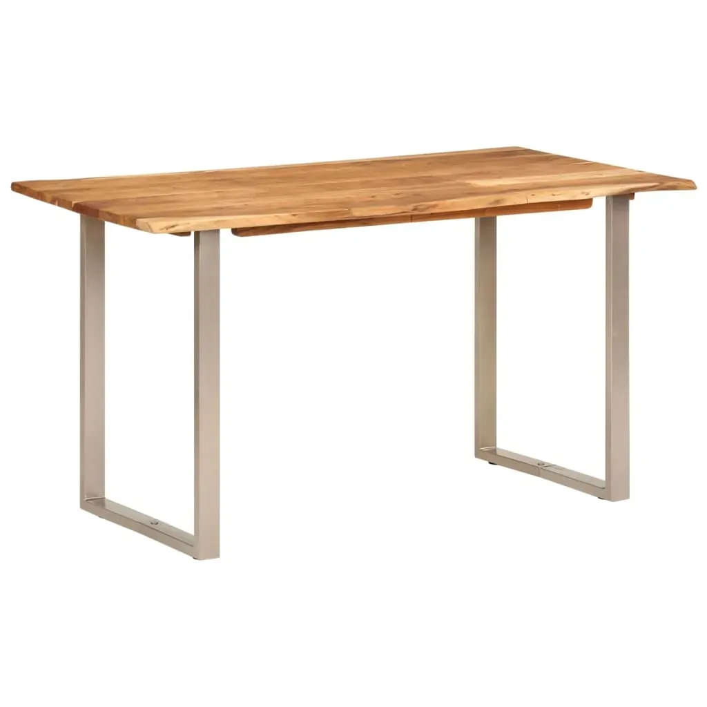 Dining Table 140x70x76 cm Solid Wood Acacia Price