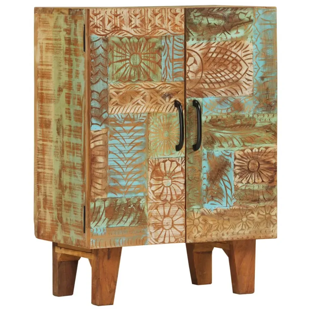 Hand Carved Sideboard 55x30x75 cm Solid Wood Reclaimed Price