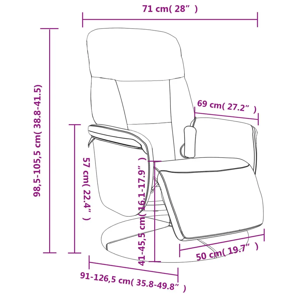 Massage Recliner Chair with Footrest Dark Grey Velvet Price
