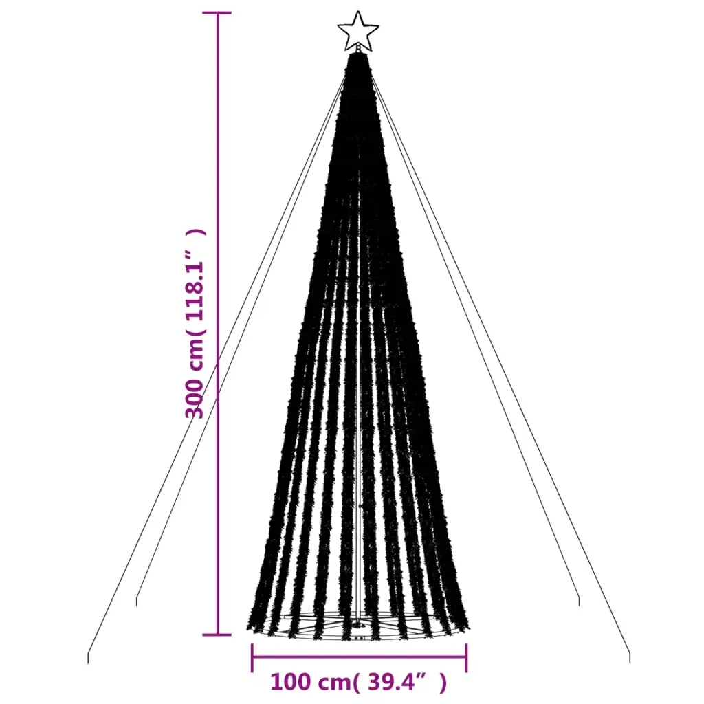 LED Christmas Tree 688 LEDs Warm White 300 cm Price