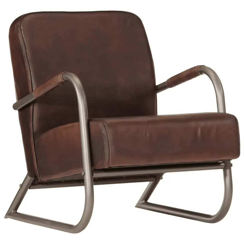 Sofa Chair Brown Real Leather Price