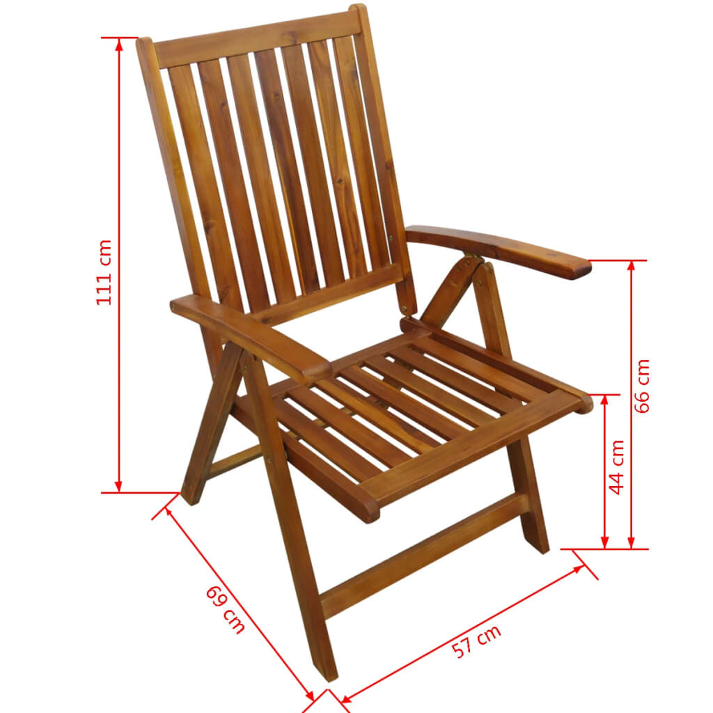 7 Piece Outdoor Dining Set Solid Acacia Wood Price