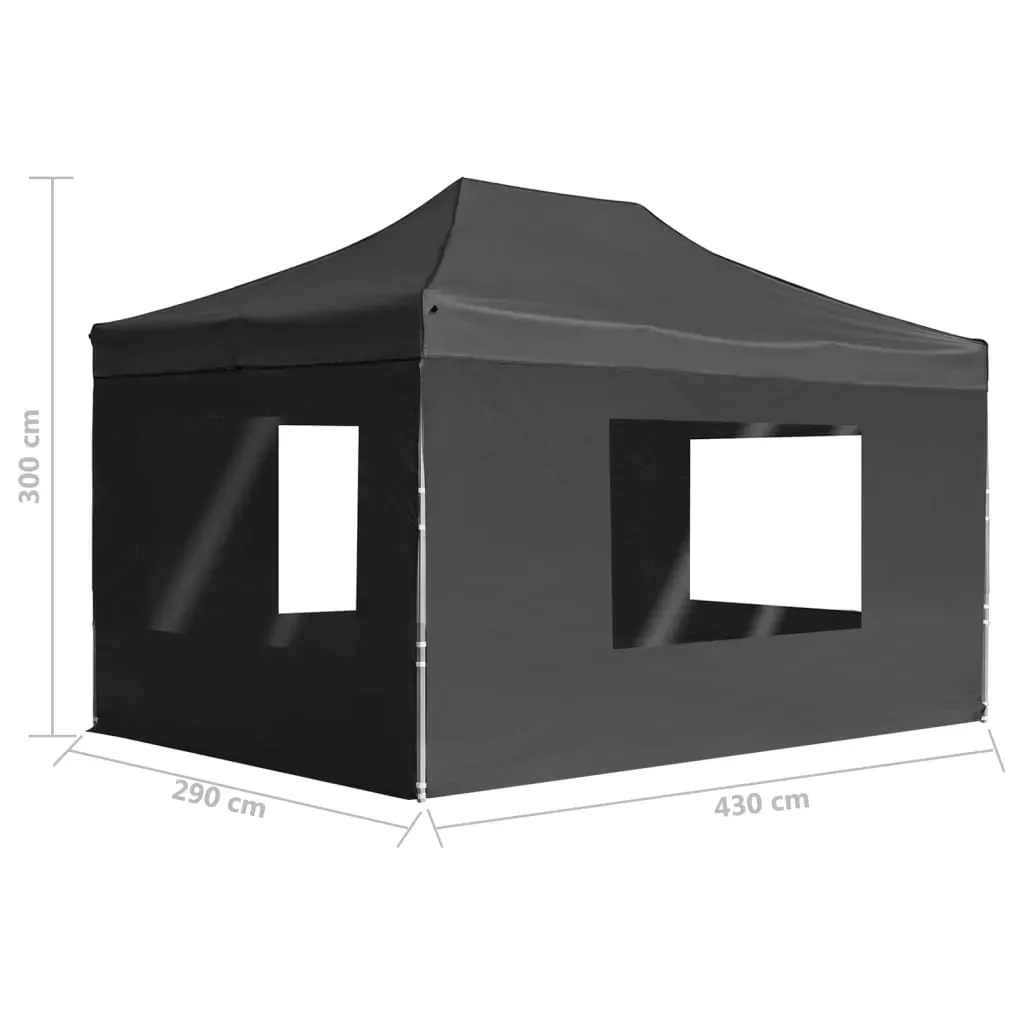 Professional Folding Party Tent with Walls Aluminium 4.5x3 m Anthracite Price
