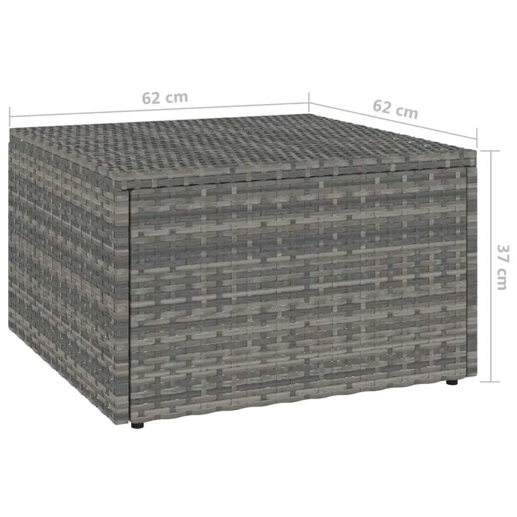 3 Piece Garden Lounge Set with Cushions Poly Rattan Grey Price