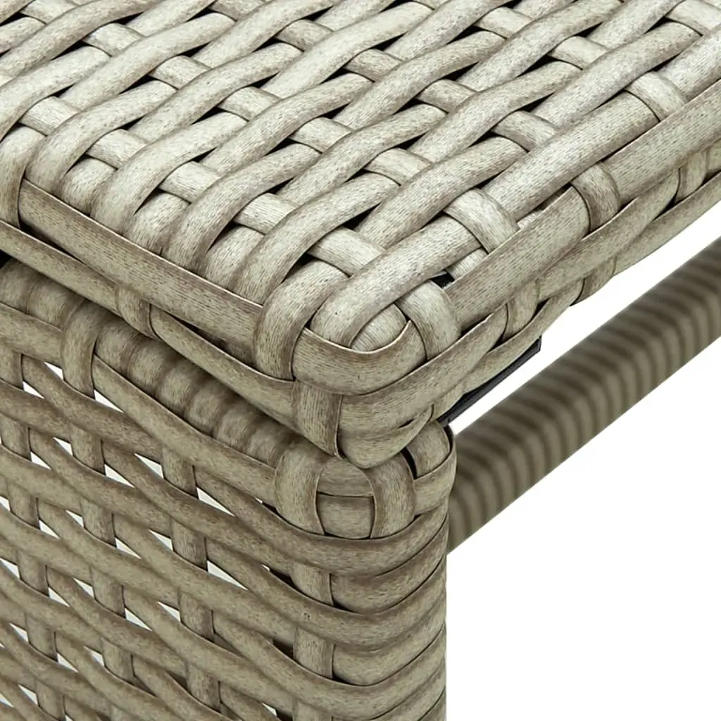 4 Piece Garden Lounge Set with Cushions Beige Poly Rattan Price