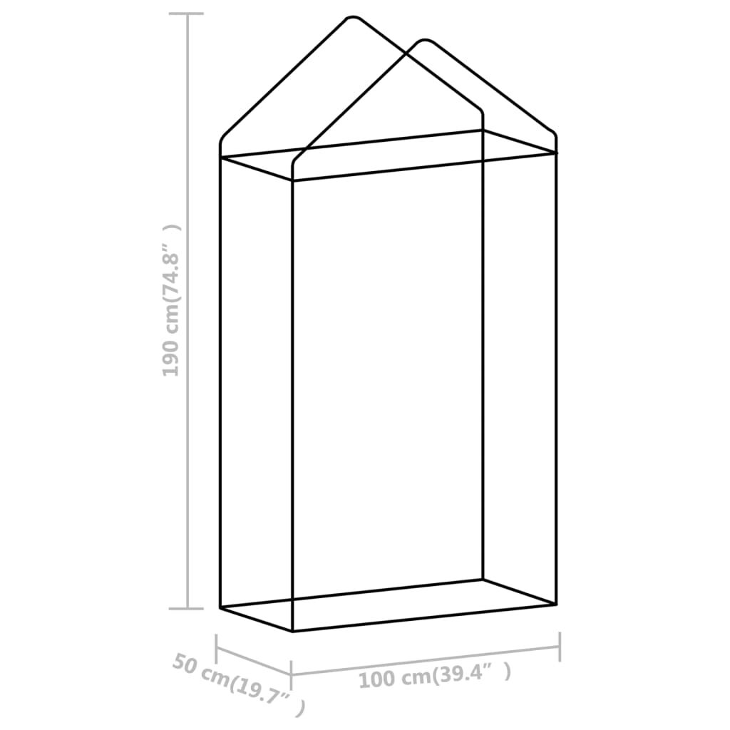 Greenhouse with Steel Frame 0.5 m² 1x0.5x1.9 m Price