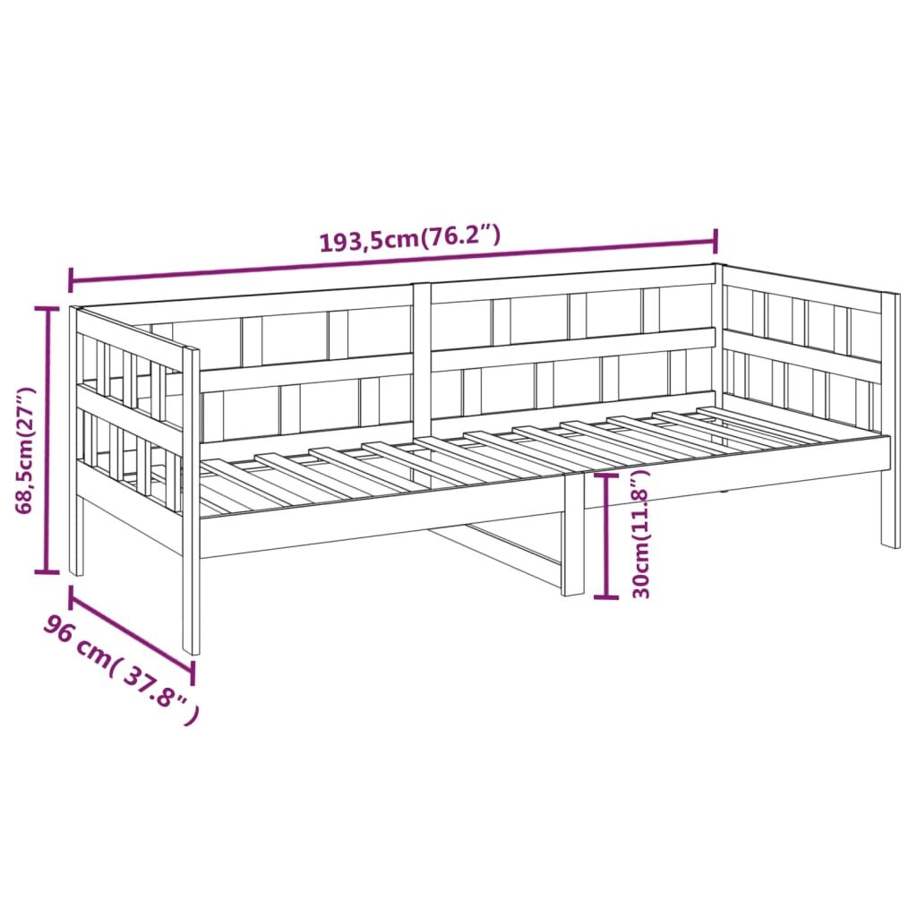 Dunedin Day Bed Solid Wood Pine 92x187 cm Single Bed Size Price