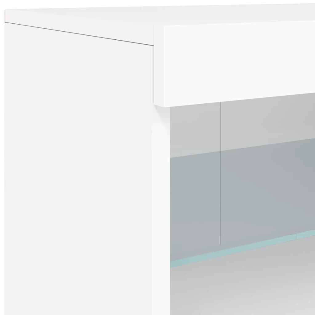 Sideboard with LED Lights White 41x37x67 cm Price