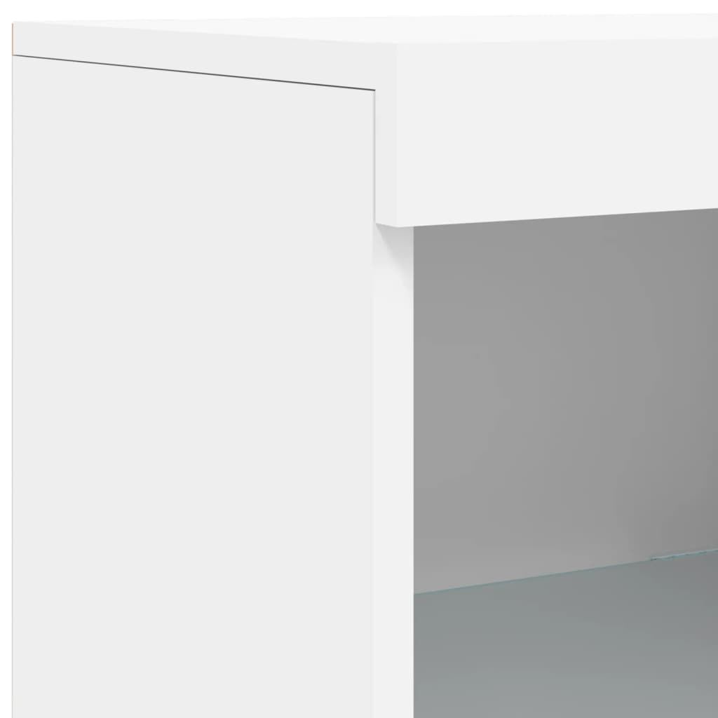 Sideboard with LED Lights White 41x37x100 cm Price