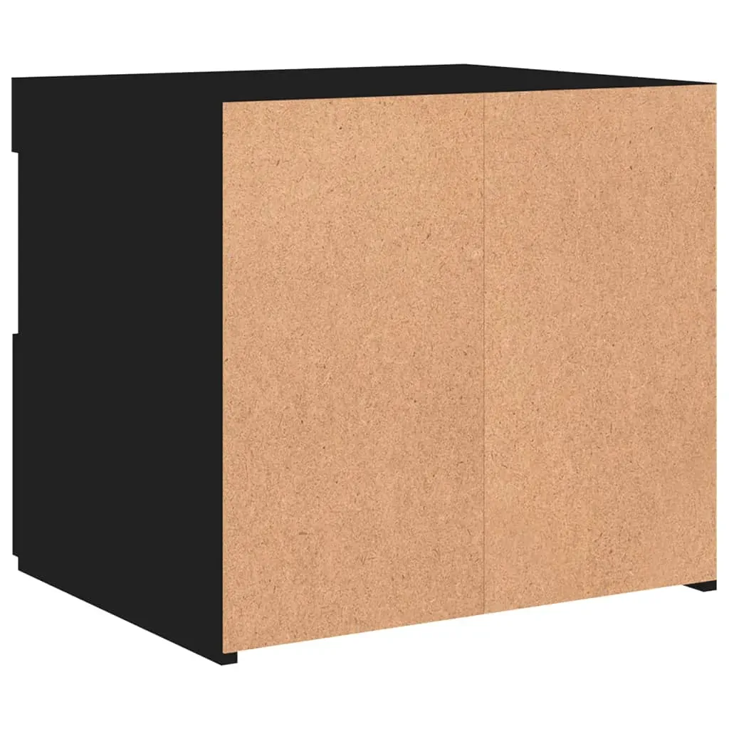 Bedside Cabinets with LED Lights 2 pcs Black 50x40x45 cm Price