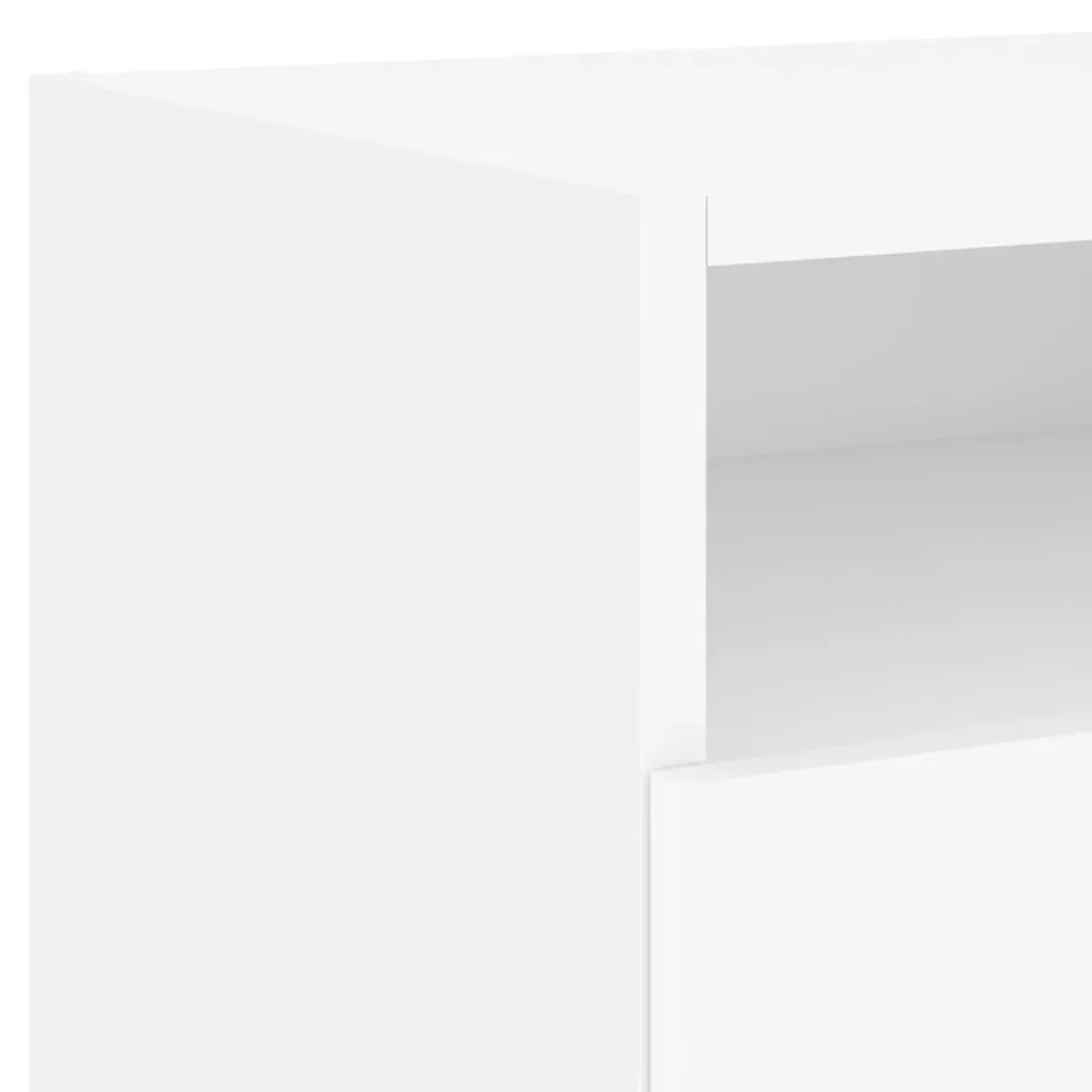 Bedside Cabinets with LED Lights 2 pcs White 40x39x37 cm Price