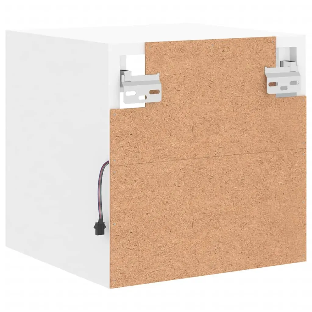 TV Wall Cabinets with LED Lights 2 pcs White 30x28.5x30 cm Price