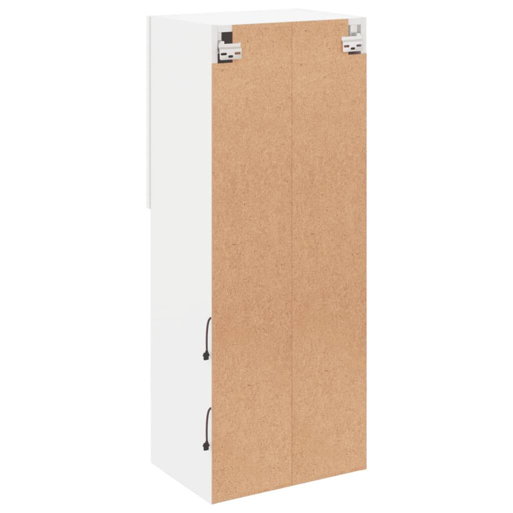 TV Cabinet with LED Lights White 40.5x30x102 cm Price