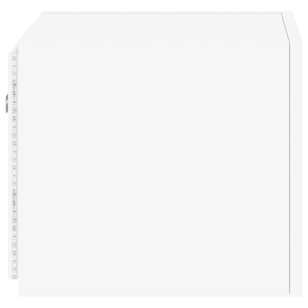 TV Wall Cabinets with LED Lights 2 pcs White 30.5x35x30 cm Price