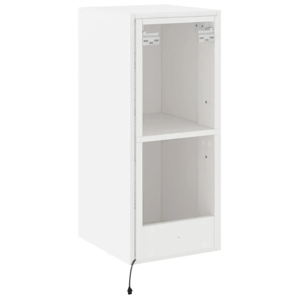TV Wall Cabinets with LED Lights 2 pcs White 30.5x35x70 cm Price