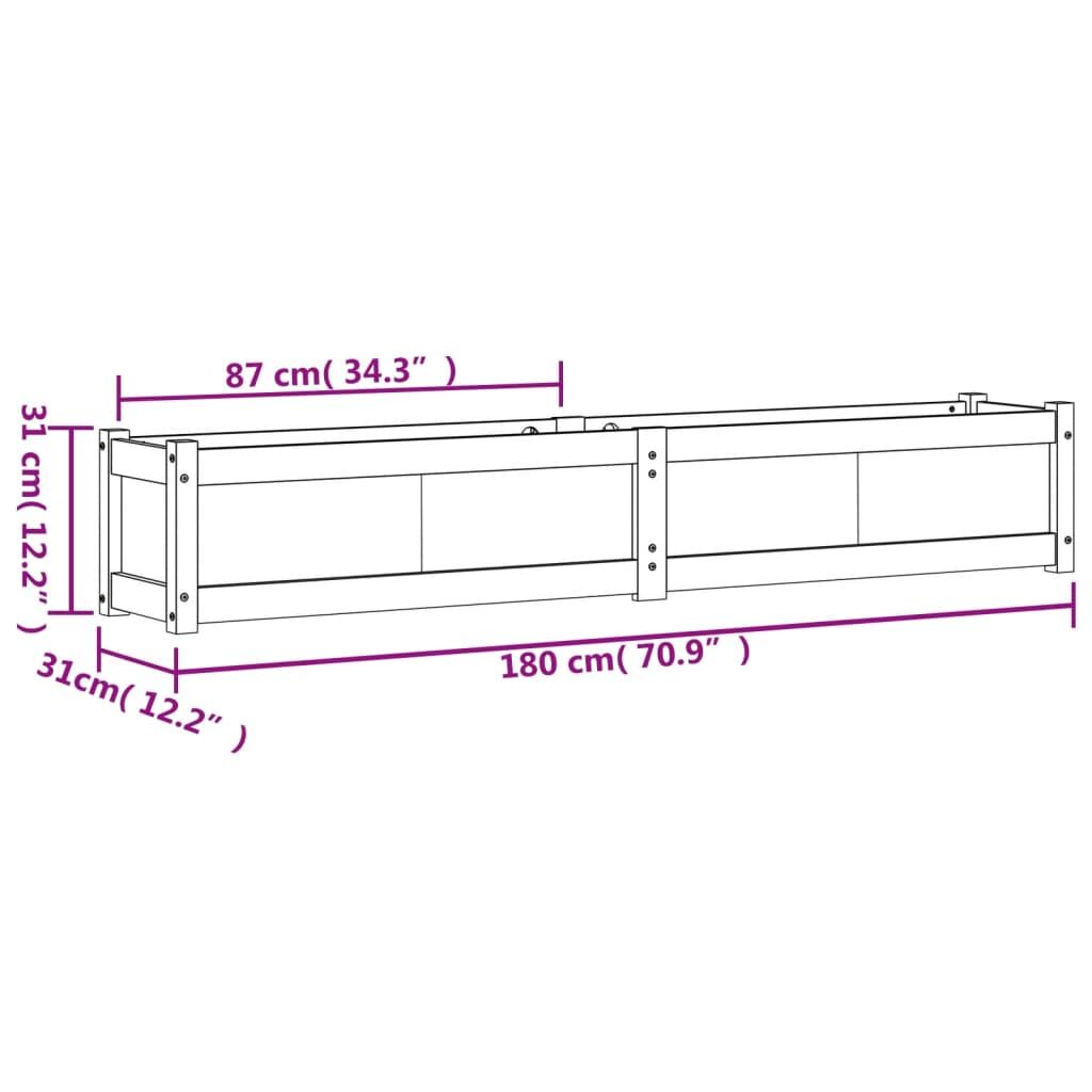 Garden Planters 2 pcs Impregnated Wood Pine Price