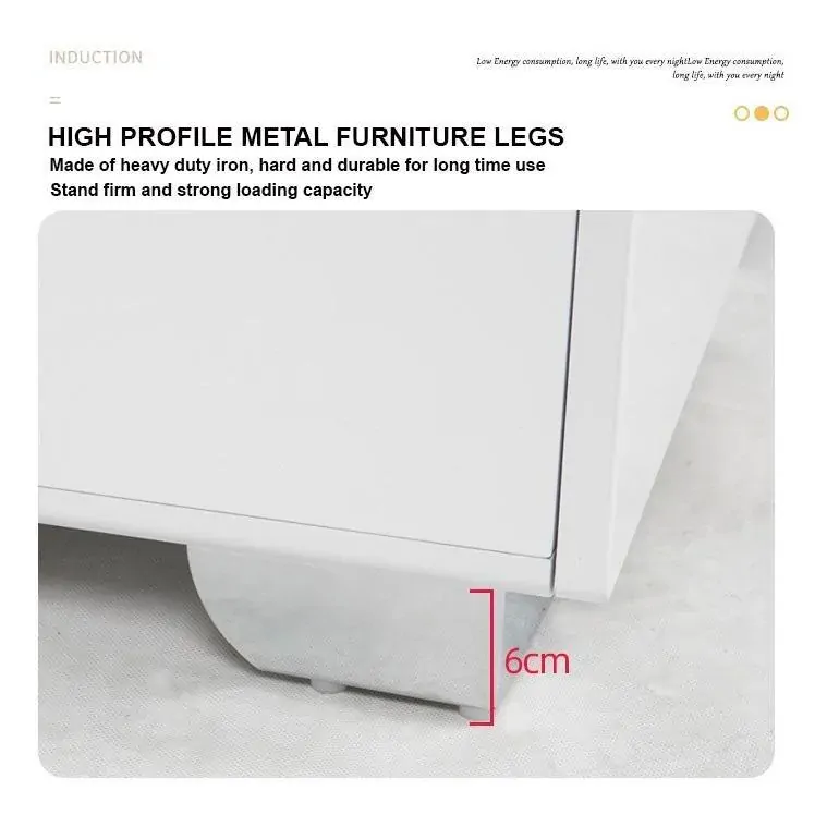 Findlay Smart Bedside Tables Side 3 Drawers Wireless Charging Nightstand LED Light USB Connection Price