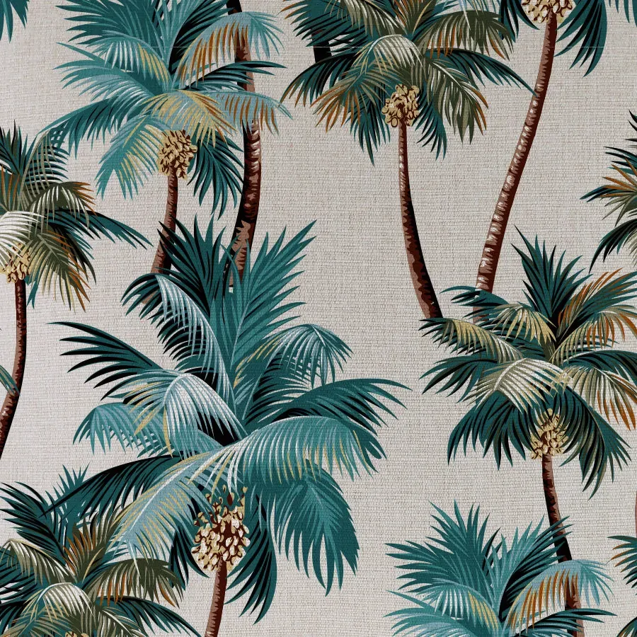 Cushion Cover-With Piping-Palm Trees Natural Price