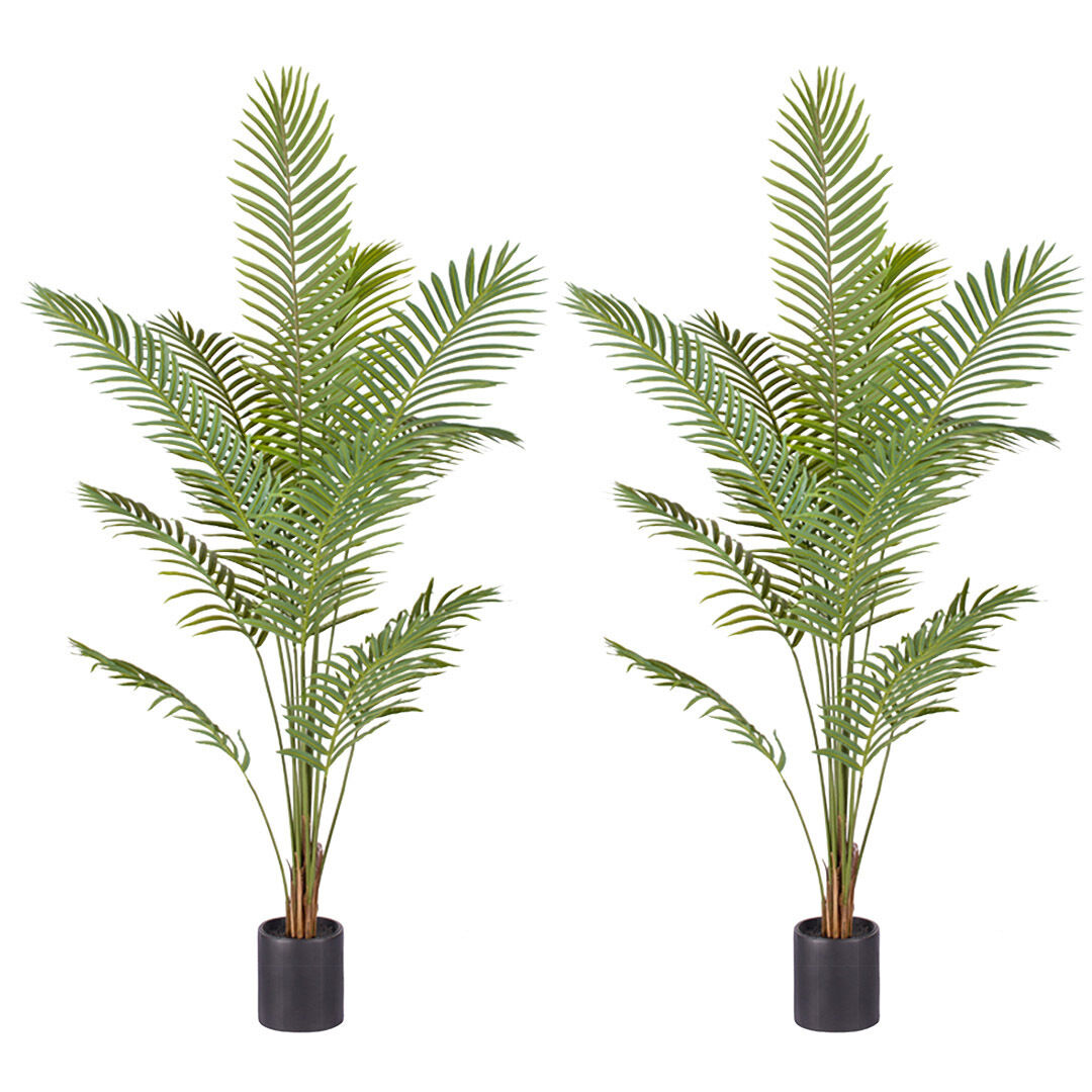 Green Artificial Indoor Rogue Areca Palm Tree Fake Tropical Plant Home Office Decor Price