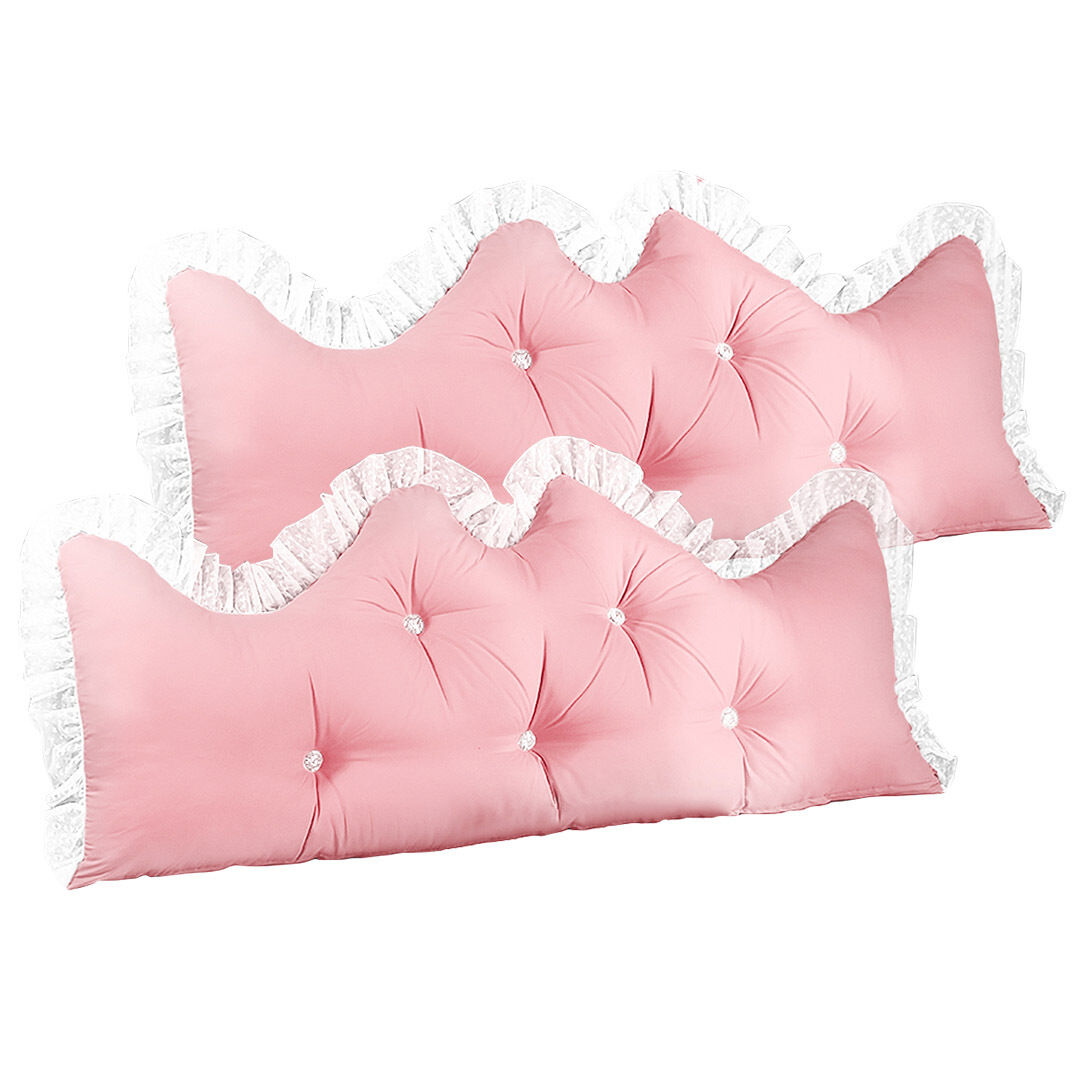 Princess Bed Pillow Headboard Backrest Bedside Tatami Sofa Cushion with Ruffle Lace Home Decor Price