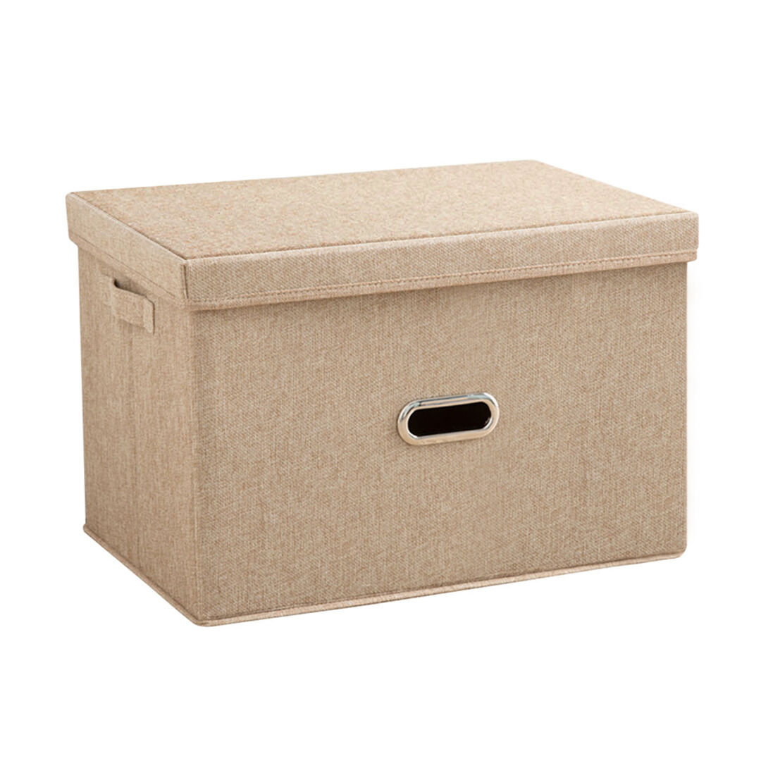 Foldable Canvas Storage Box Cube Clothes Basket Organiser Home Decorative Box Price