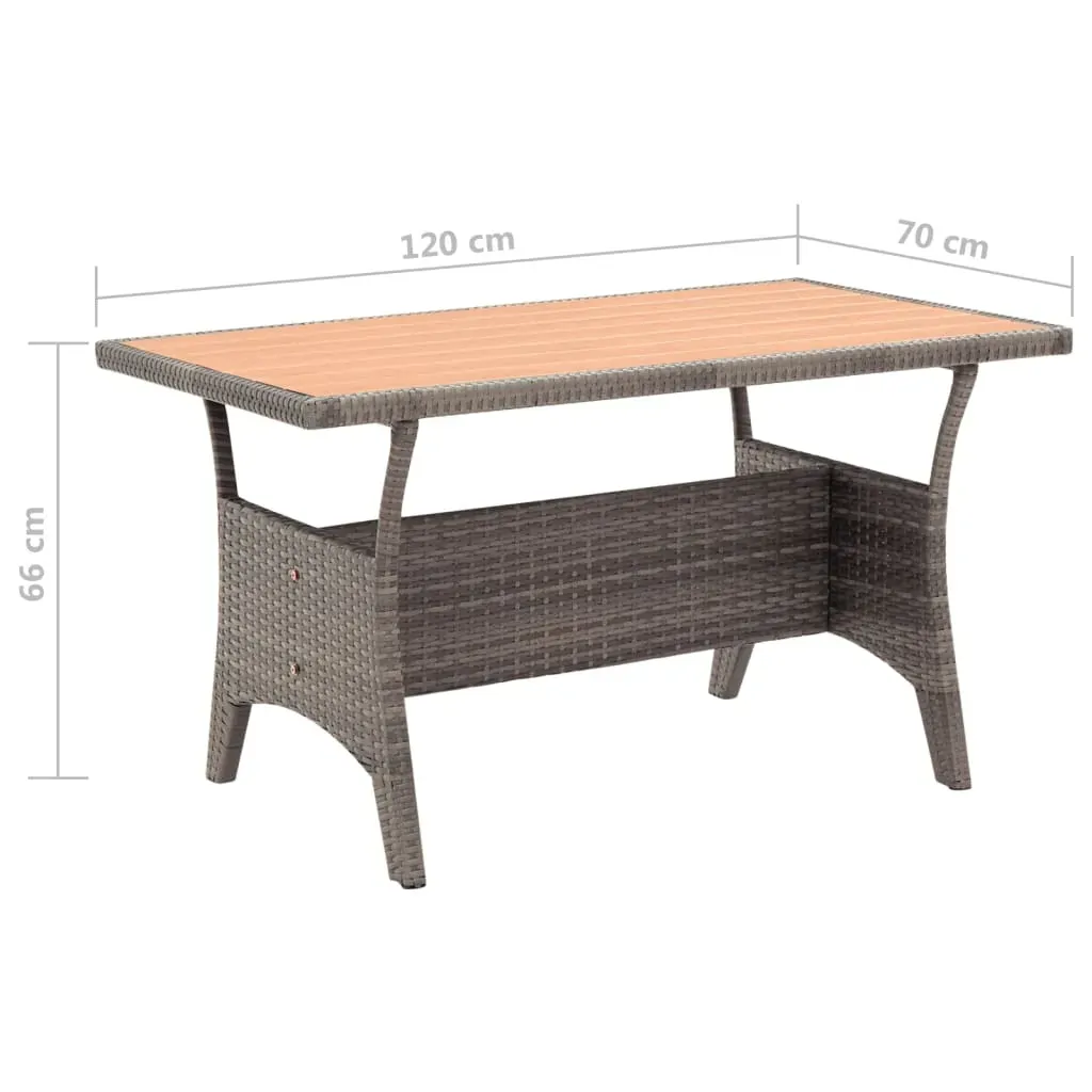 3 Piece Garden Dining Set with Cushions Poly Rattan Price