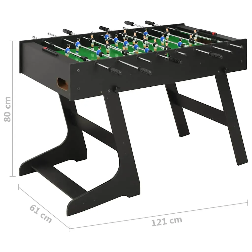 Folding Football Table 121x61x80 cm - Black, Light Brown Price