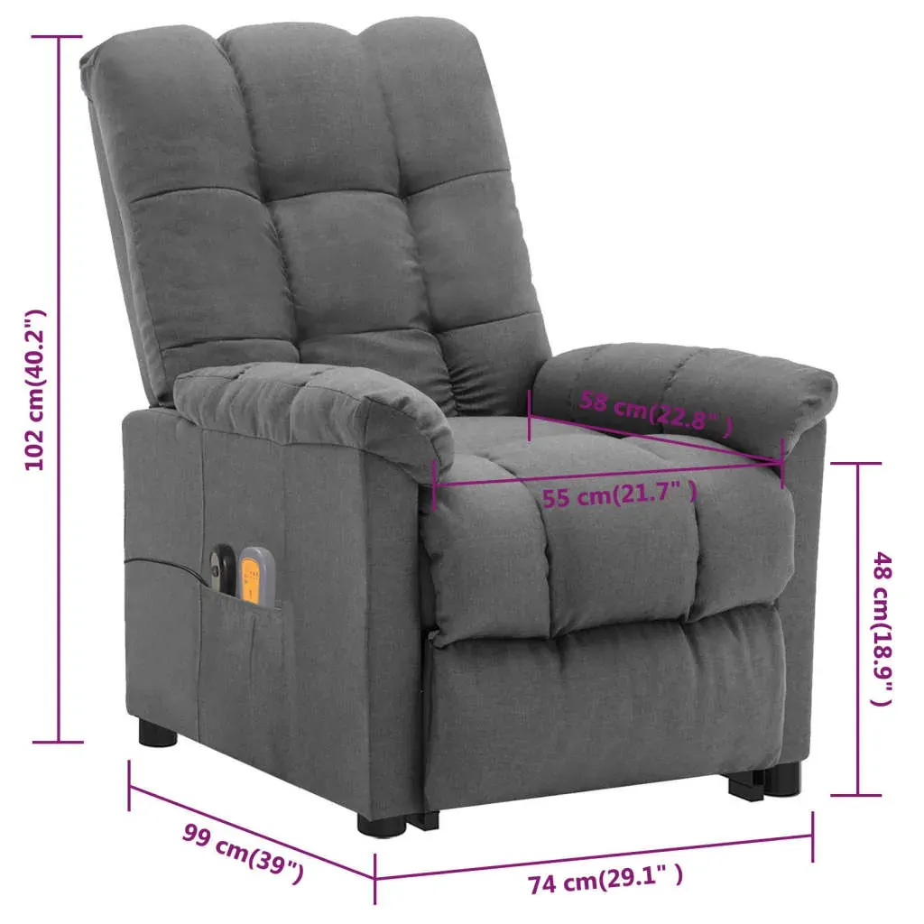 Stand up Massage Recliner Chair Fabric Price