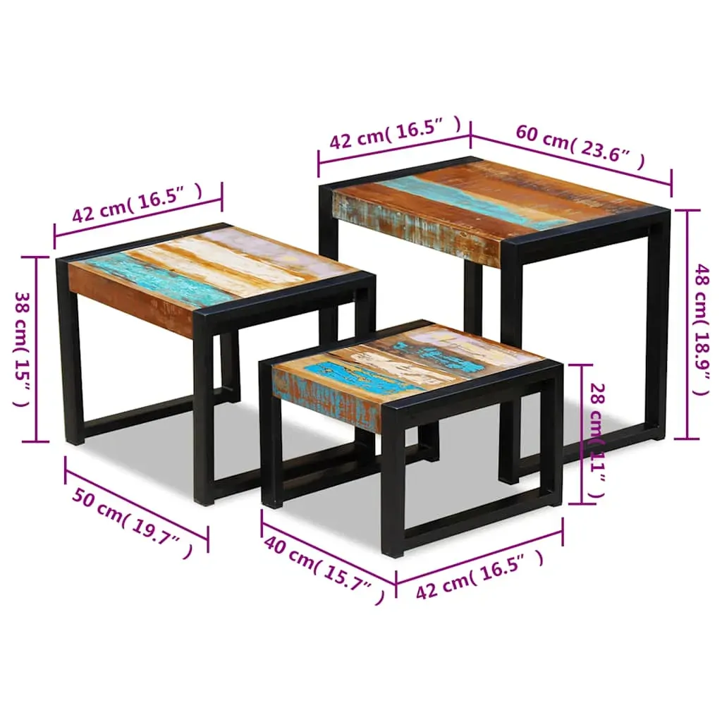 Three Piece Nesting Tables Price